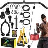 Weight Cable Pulley System Gym - Upgraded LAT Pull Down Machine Accessories, LAT and Lift Cable Pulley Attachments for Home Gym Equipment, Crossover Clip Chest, Tricep Pull Down, Biceps Curl Workout