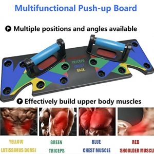 Push up Board 9 in 1 Men Women Fitness Exercise Push-up Stand Body Building Tool Training Workout Home GYM Fitness Equipment Body weight Portable