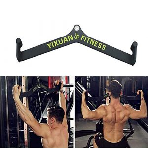 Press Down Bar Gym Fitness Rowing T-bar V-bar Pulley, Lat Pull Down Bar Handle Attachment for Cable Machine, Non-Slip Handgrips Revolving Hanger Easily Build Back Muscles Back Strength Training,9