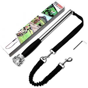 NEWURBAN - Dog Bike Leash - Easy Installation Removal - Hand Free Dog Bicycle - Exerciser Leash - for Exercising - Training Jogging - Cycling and Outdoor - Safe with Pets.