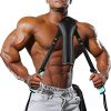 Arm Strength Training Equipment Adjustable Display Power Twister Chest Bicep Blaster Shoulder Training Machine Abdominal Builder Enhanced Exercise Strength Grip Bar Gym Fitness Arm Hydraulic Twister