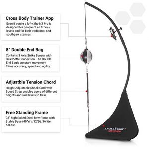 Nexersys Cross Body Trainer Home Interactive Double End Bag for Boxing, MMA, Fitness, Cardio, Core Strength - The Ultimate Boxing Experience, App Includes Dynamic HIIT Workouts