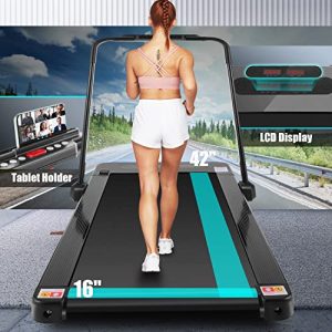 Folding Electric Treadmill for Home, 265lb Weight Capacity, FUNMILY 2 in 1 Under Desk Treadmill for Walking Running