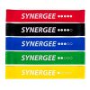 Synergee Mini Band Resistance Band Loop Exercise Bands Set of 5 with Carrying Bag and Exercise Manual