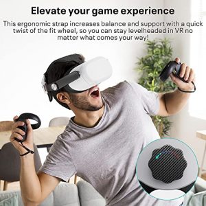Oculus Quest 2 Head Strap - Upgrade Replacement of Original Meta Quest 2 Elite Strap Ergonomic Comfort Enhanced Support Elevate VR Gaming Experience