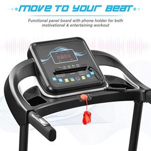 Merax Easy Assembly Folding Treadmill with 3 Incline 2.5 HP Motorized Running Jogging Walking Machine