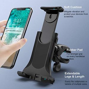 MoKo Bike Tablet Mount Holder, Universal Bicycle Car Handlebar Mount for 4-11