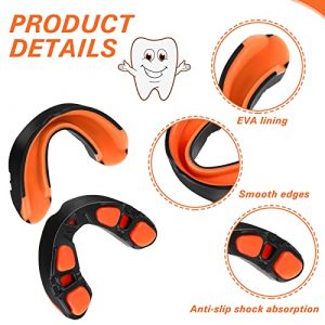 5 Pieces Sports Mouthguard for Boxing Football Mouth Guard Youth Lacrosse Mouth Guard Adult EVA Double Colored Mouthpiece Wrestling Football Basketball Hockey