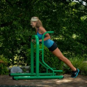 Stamina Outdoor Fitness Multi-Station Gym - Smart Workout App, No Subscription Required - Weatherproof Steel - for Dips, Push Ups, Pullups