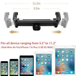 Easy Setup Utility in Door Treadmill Spin Cycle Pole Handle Bar Boat Helm Tablet/Smartphone Holder Clamp Mount for all smartphone & Tablets
