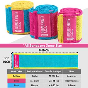 Booty Bands for Women Fabric Resistance Bands for Women Butt and Legs Workout Bands Leg Bands for Working Out Squat Bands Exercise Bands Glute Bands Non Slip Squat Bands (Multicolor)