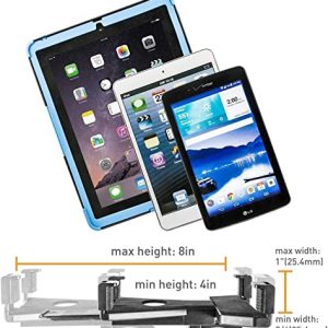 iBOLT TabDock Point of Purchase / POS Clamp Stand / Mount - with 5 Tablet Holders Perfect for Multiple delivery Applications (DoorDash, Uber eats, Postmates, etc.) Fits 7 to 10 inch Tablets