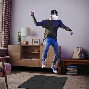 LANMU VR Floor Mat 41 * 41in Compatible with Oculus/Meta Quest 2 and Quest, Vive, Index, Virtual Reality Floor Gaming Mat Pad, Use with All VR Game Play