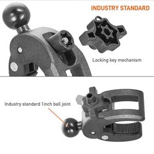 iBOLT TabDock Bizmount Clamp Heavy Duty Post/Pole Mount for Stationary Bikes, Gym Equipment, Treadmills, Ellipticals, Carts, Wheelchairs, Hospital Patient Care Etc. for All 7-10 inch Tablets