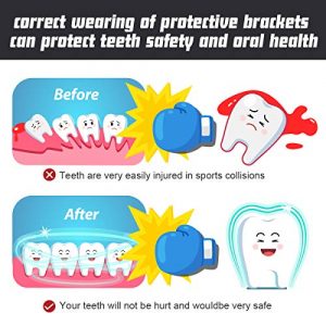 Vanmor Sports Mouth Guard, 6 Pack Youth Mouthguard for Youth Adults Double Colored Gum Shield with Case for Football Basketball Boxing MMA Hockey, Moldable Kids Mouthpiece for Lacrosse Rugby Taekwondo