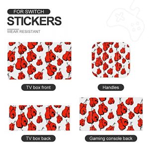 Red Boxing Gloves Print Skin Sticker Protector Cover for Nintendo Switch Console & Switch Lite