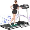 SYTIRY Treadmill with 10" Touchscreen and WiFi Connection, 3D Virtual Sports Scene, 3.25hp Foldable Treadmill, Cardio Exercise Runing Machine for Walking and Running Workout