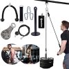 Spiido Pulley Cable Machine Attachment System with Loading Pin Arm Muscle Strength Fitness Equipment Home Gym Workout Equipment for Pulldowns, Biceps Curl, Triceps Extensions (A)