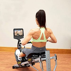 Total Gym Ergonomic Folding Incline Rowing Machine with 6 Levels of Resistance and Over 20 Workouts for Cardio and Strength Training