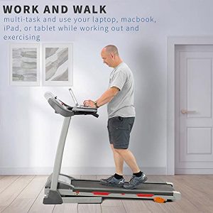 VIVO Universal Treadmill Desk, Ergonomic Platform for Notebooks, Tablets, Laptops, and More, Workstation for Treadmill Handlebars up to 31 inches, Stand-TDML2