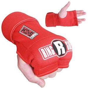 Ringside Quick Wrap Gel Shock MMA Boxing Hand Wraps, Large/Xlarge, Black