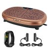 EILISON FitMax KM-818 3D XL Vibration Plate Exercise Machine - Whole Body Workout Vibration Fitness Platform w/Loop Bands - Home Training Equipment for Recovery, Wellness, Weight Loss (Jumbo Size)