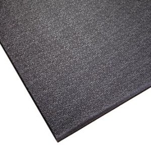 SuperMats High Density Commercial Grade Solid Equipment Mat 15GS Made in U.S.A. for Large Treadmills Ellipticals Rowing Machines Recumbent Bikes and Exercise Equipment (3-Feet x 7.5-Feet) (36 in x 90 in) (91.44 cm x 228.6 cm) , Black