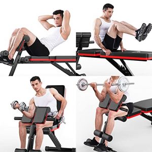 Roman Chair Adjustable AB Sit Up Bench - Back Hyperextension Bench Strength Training Back Machines Multi-Functional Weight Bench Decline Bench Flat Bench