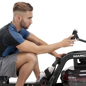 Marcy Water Rowing Machine Cardio Training Equipment, 300-lb Capacity NS-6070RW, Black