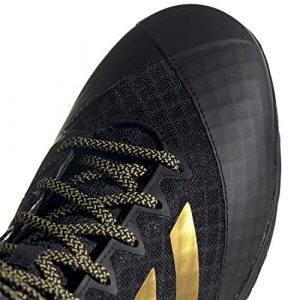adidas Mat Wizard Hype Black/Gold Wrestling Shoes 8.5