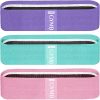 GYMB Booty Bands Set - Nonslip Cloth Resistance Bands to Work Out Glutes, Thighs & Legs - Includes Exercise Band Training Workout Videos for Gym & Home Fitness, Yoga, Pilates for Men/Women - 3 Levels