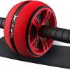 Bssay Ab Roller Wheel, Abs Workout Equipment for Abdominal & Core Strength Training, Exercise Wheels for Home Gym Fitness, Wider Ab Machine with Knee Pad Accessories