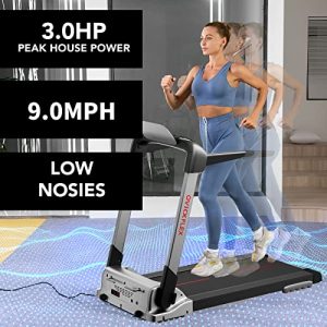 Ovicx Foldable Treadmills for Home - Portable Folding Compact Small Thin Electric Fold Up Lightweight Treadmill for Space Saver Apartment