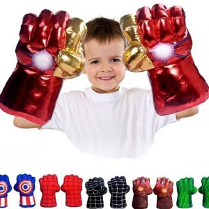 Fighting Iron M Super Gauntlet Smash Hands Heros Fists Big Soft Plush Kid Boxing Training Gloves Pair Halloween Costume