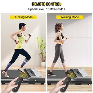 Popsport Smart Under Desk Treadmill Intelligent Speed Control Slim Treadmill Workout App Treadmill Desk Training Cardio Equipment for Home Workouts Jogging Walking Exercise（Sliver）