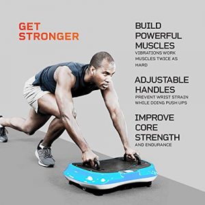 LifePro Waver Press Vibration Plate Exercise Machine | Vibrating Platform for Whole Body Fitness, Lymphatic Drainage, Weight Loss, Power Push Ups, Pressotherapy | Max User Weight 330 lb