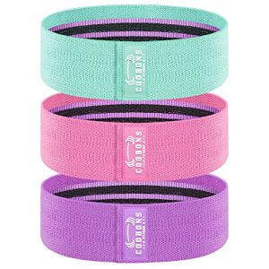 Resistance Bands for Legs and Butt - Fabric Exercise Bands Set Booty Bands Hip Bands Wide Workout Bands Resistance Loop Bands Anti Slip Circle Fitness Band Elastic