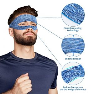 VR Mask Sweat Band for Oculus Go Quest 2, Adjustable Sweat Guard for VR Headset, Breathable VR Mask Eye Face Cover, Sweat Absorber for VR HMD Padding Use for Workouts Protect Facial Skin (3Pcs)
