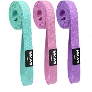 MKAS Long Resistance Bands Set Fabric Exercise Bands Resistance for Women, Cloth Loop Resistance Bands for Full Body Workout, Heavy Duty Stretch Fitness Bands Pull Up Assistance Resistance Bands Set