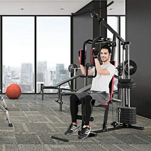 Goplus Multifunction Home Gym System Weight Training Exercise Workout Equipment Fitness Strength Machine for Total Body Training