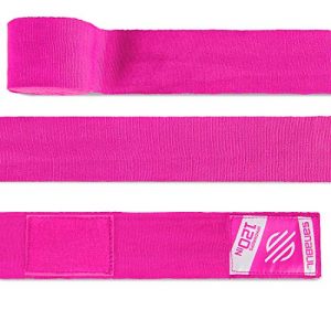 Sanabul Elastic 120 inch Handwraps for Boxing Kickboxing Muay Thai MMA (Pink, 120 inch)