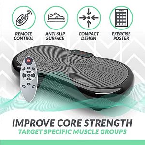 Bluefin Fitness Vibration Platform | Ultra Slim | Built-in Bluetooth Speakers | Silent Drive Motor | Ideal for Toning and Weight Loss Machine