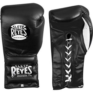Cleto Reyes Lace Boxing Training Gloves, 16 oz., Black