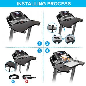 Treadmill Laptop Desk,NEXAN Universal Ergonomic Platform for Notebooks, Tablets, Laptops, Workstation for Treadmill Handlebars up to 35 inches with Cup Tablet Phone Holder