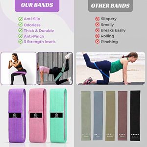 SWOLLHOUSE Resistance Bands for Women Butt and Legs 14 Pc. Home Gym Exercise Set, Progressive Strength Training with Latex Bands and Fabric Loops for Firming, Toning, and Slimming Abs and Body