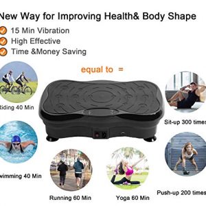 Vibration Platform Exercise Machine,Vibration Plates Fitness Massage Machine,Whole Body Vibration Shaking Machine,Vibration Trainer for Weight Loss& Body Workout,Max Weight Capacity 300lbs. (Black)