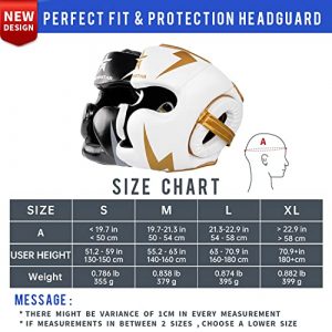 MYSUPERSTAR Combat Ultimate Boxing Headgear for Training Muay Thai Kickboxing Sparring MMA Competition Martial Arts Gear Perfectly fit for Men Women Youth Boys Girls Kids