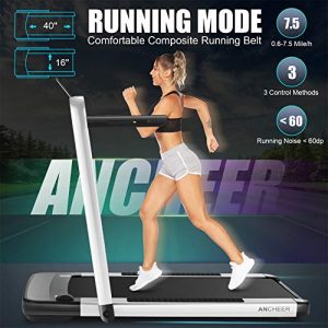 ANCHEER Treadmill,Folding Treadmill for Home Workout,Electric Walking Under Desk Treadmill with APP Control, Portable Exercise Walking Jogging Running Machine