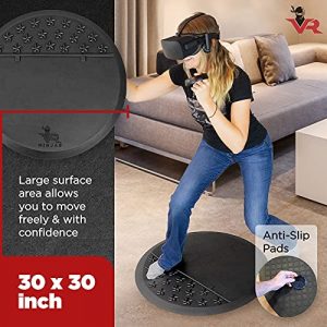 VR Ninjas Virtual Reality Gear Gaming Mat | The Original Non Slip, Comfortable Cushion Floor Mat For Position Orienting | Foam Anti Fatigue Mats | Premium Accessories For Game Room | PSVR FR XR AR