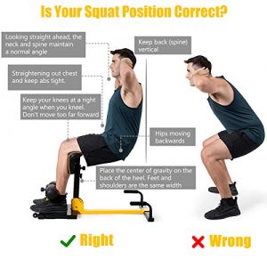 SPORFIT Sissy Squat Machine 8 in 1,Deep Squat Machine Exercise Equipment,Multi-Function Sit-Up Bench&Push-Up Exerciser, Strength Training Leg Machines for Home Gym
